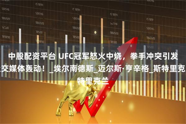 中股配资平台 UFC冠军怒火中烧，拳手冲突引发社交媒体轰动！_埃尔南德斯_迈尔斯·亨辛格_斯特里克兰