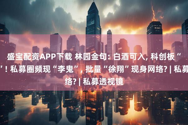 盛宝配资APP下载 林园金句: 白酒可入, 科创板“不敢投”! 私募圈频现“李鬼”, 批量“徐翔”现身网络? | 私募透视镜