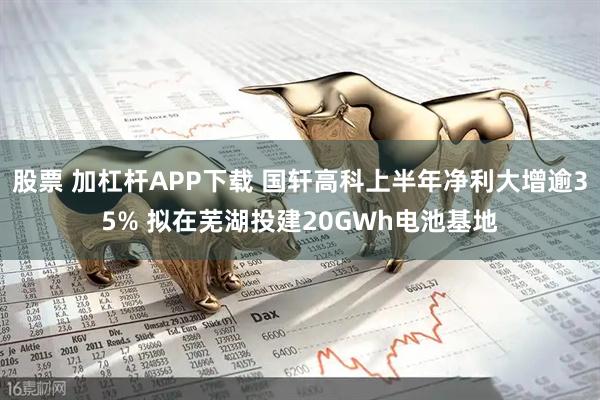 股票 加杠杆APP下载 国轩高科上半年净利大增逾35% 拟在芜湖投建20GWh电池基地